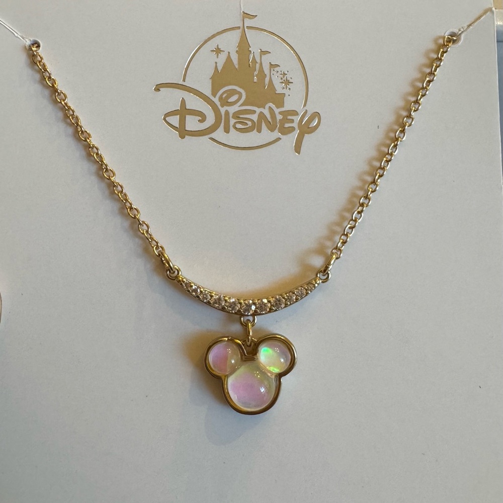 Disney Parks Mickey Mouse Cubic Zirconia Necklace